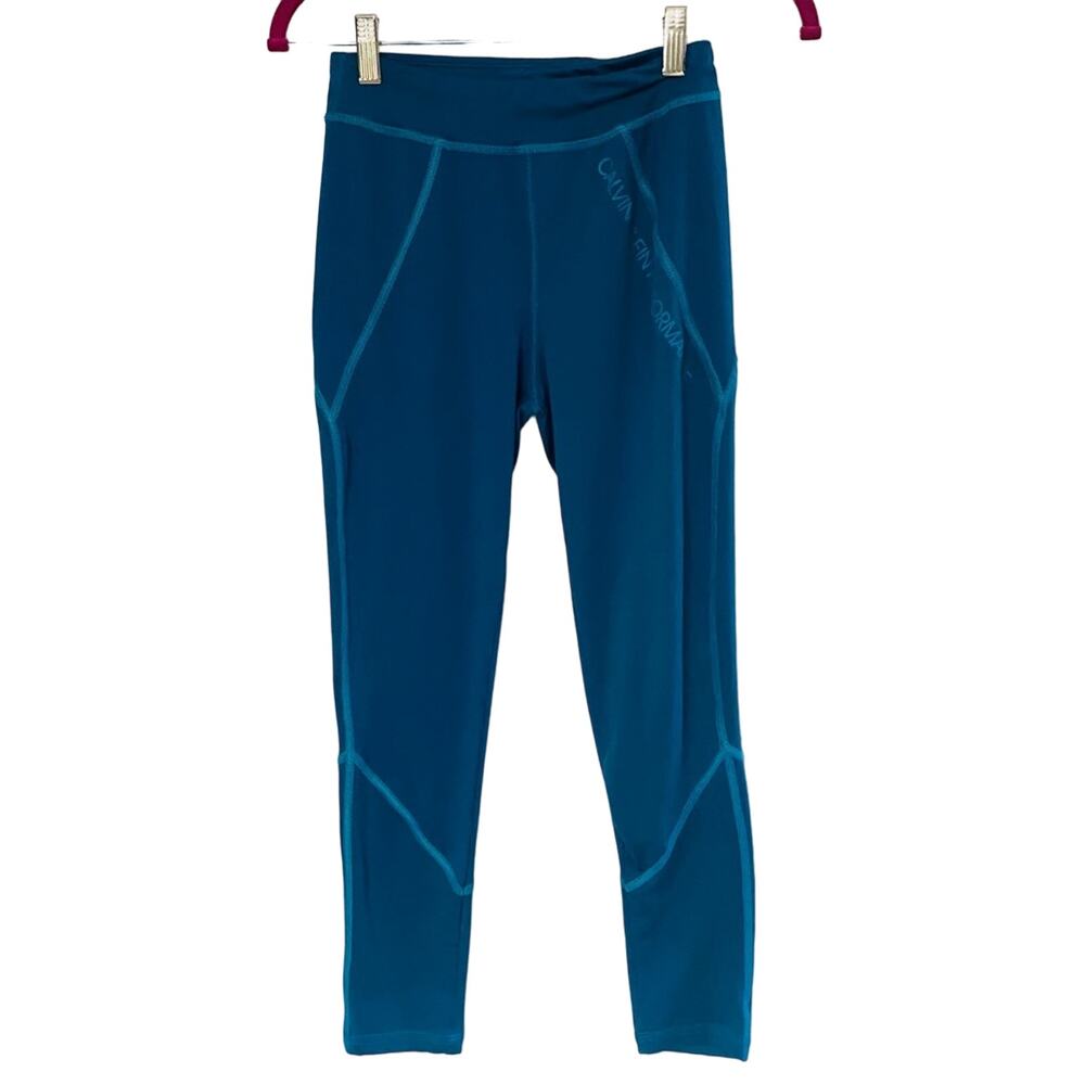 CALVIN KLEIN • Blue Green Performance Leggings